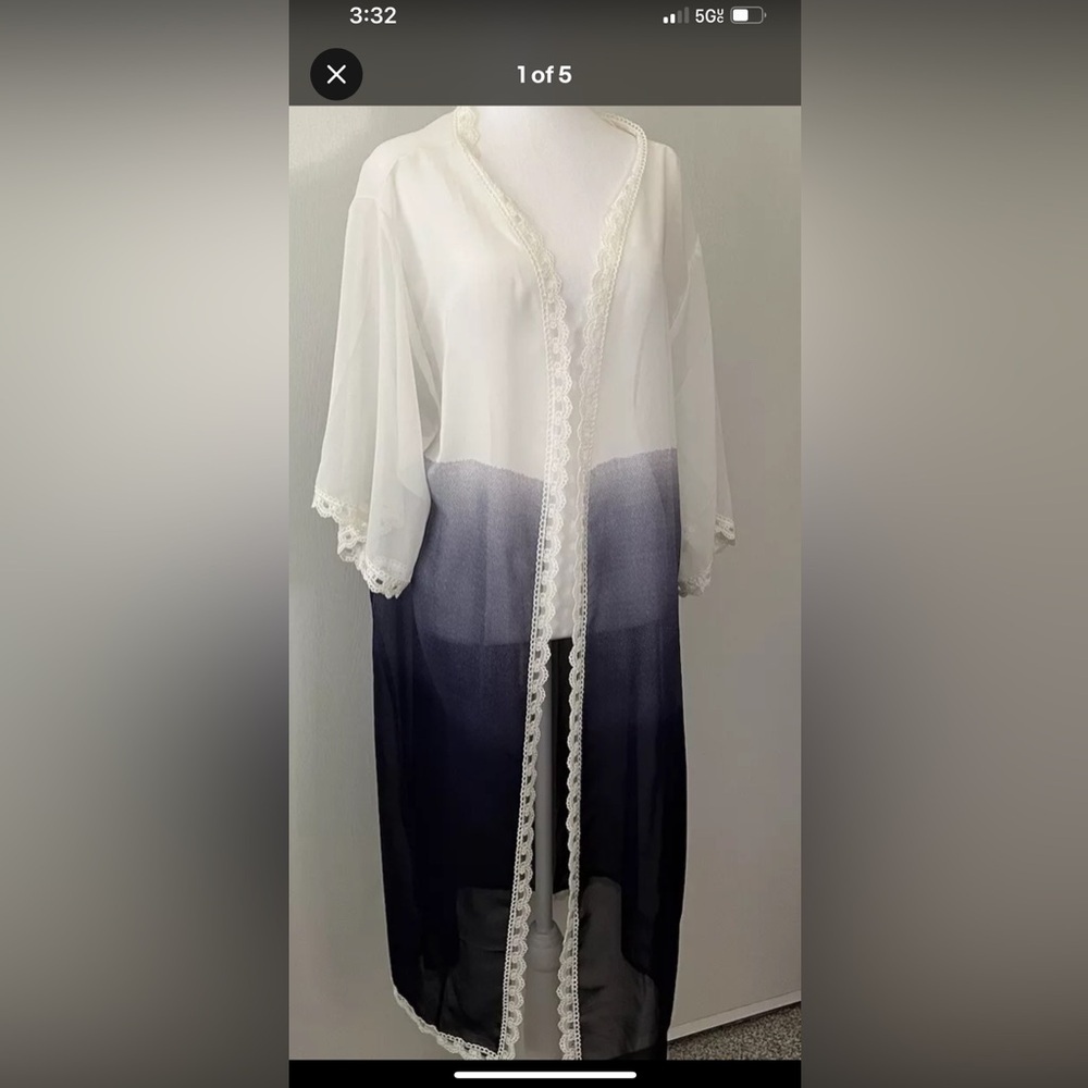 LulaRoe Ombré kimono kaftan swimsuit cover up small